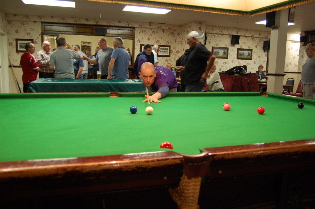 This club in Arnold had one snooker table.  I recall that when we visited the club, despite how busy it looks in the photo, it was struggling for members.  They did their best to keep it going but the writing was on the wall.  The club subsequently closed.