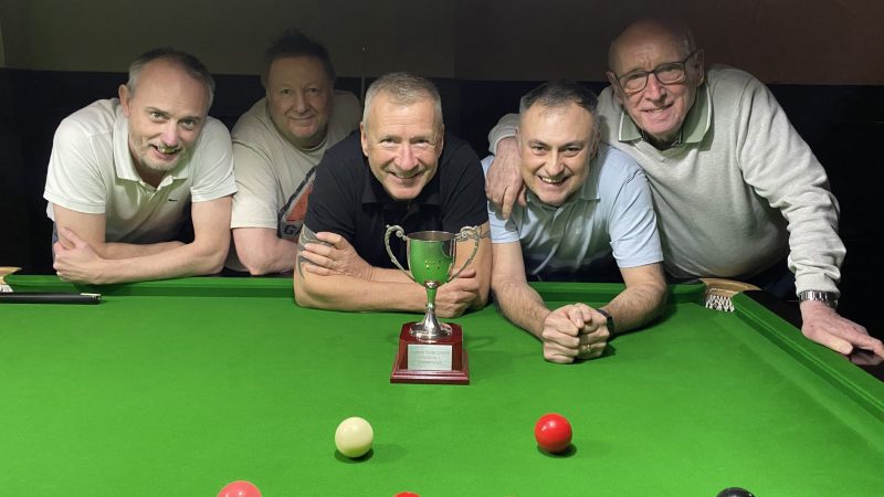 Spot on Hucknall are the 2024-25 Nottingham Snooker League Champions